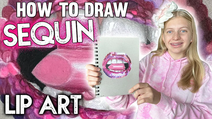 Draw Pink Sequin Lips || Art with Alyssa