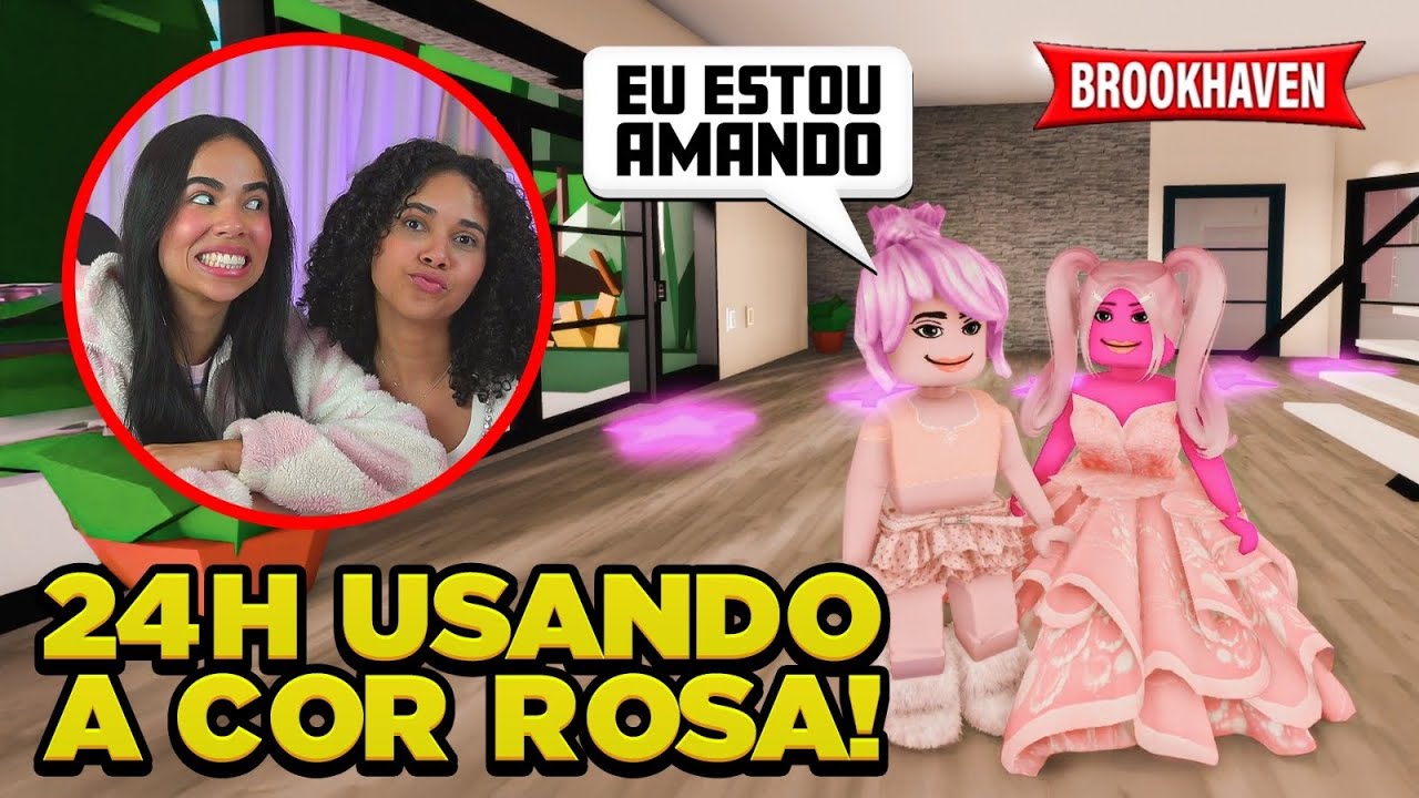 UM DIA USANDO TUDO ROSA COM MINHA IRMÃ EM BROOKHAVEN 