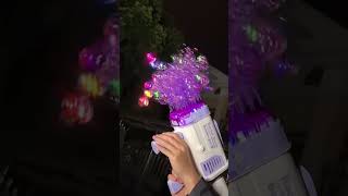 Automatic Flashing Rocket Launcher Bubble Gun