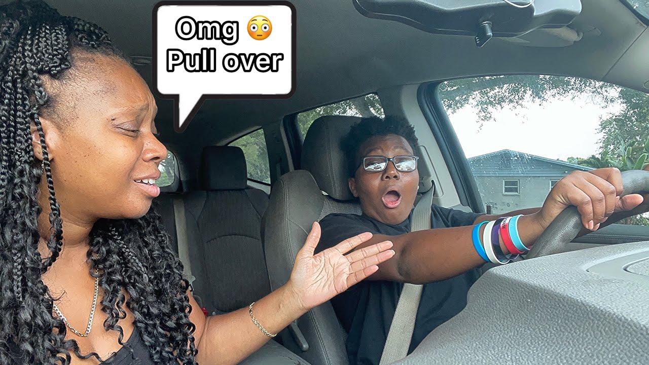 Teaching my 13 year old how to drive, gone wrong! “Epic fail” - YouTube
