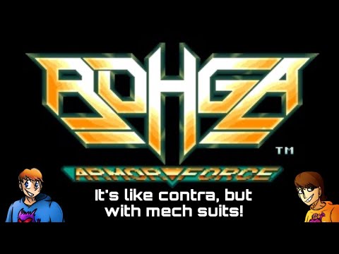 Contra with mech suits! (Rohga Armor Force)