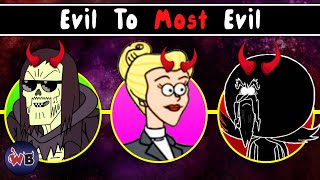 Regular Show Villains: Evil to Most Evil