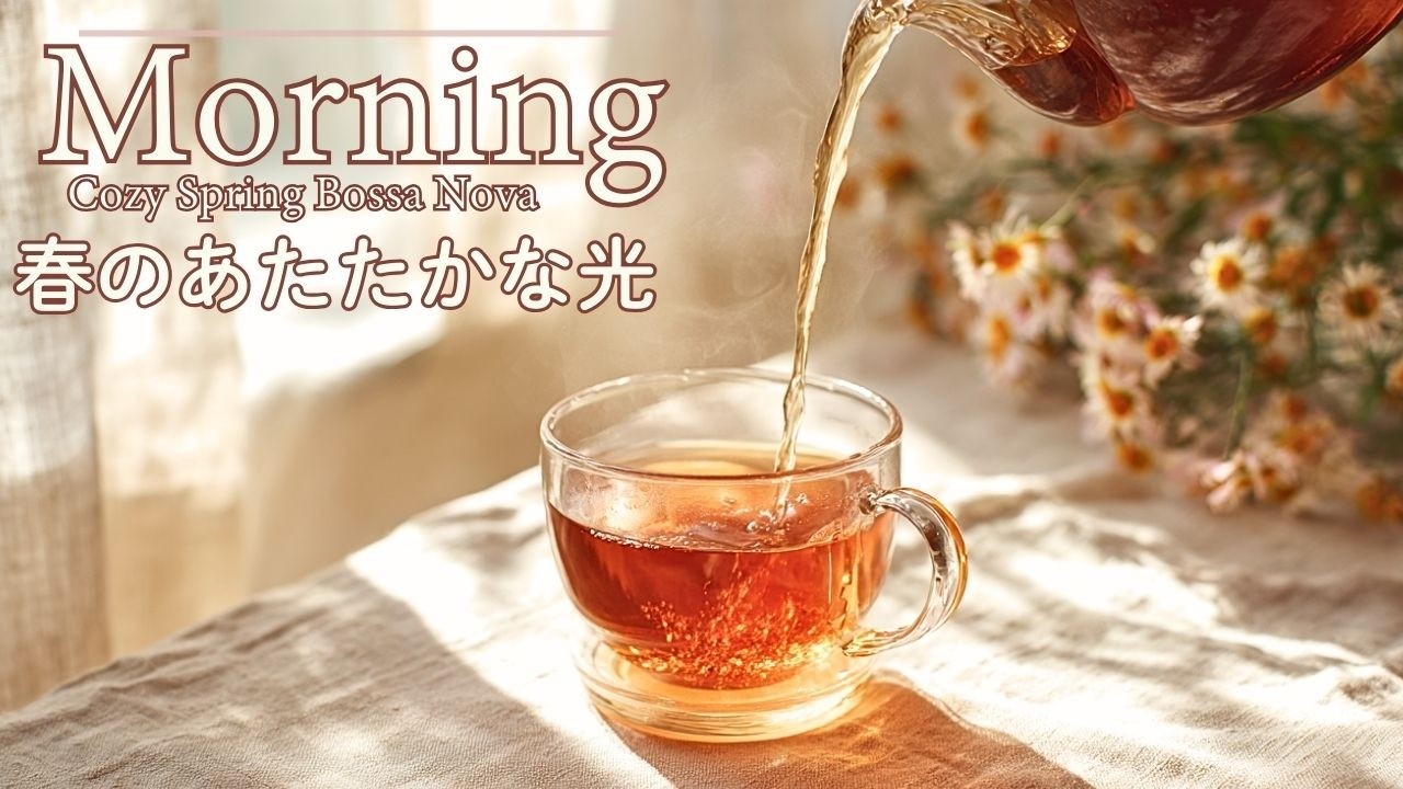 【春カフェ｜ボサノバBGM】やさしい朝のぬくもり｜心が落ち着くひととき　　　Warm Spring Morning | Relaxing Cafe Bossa Nova