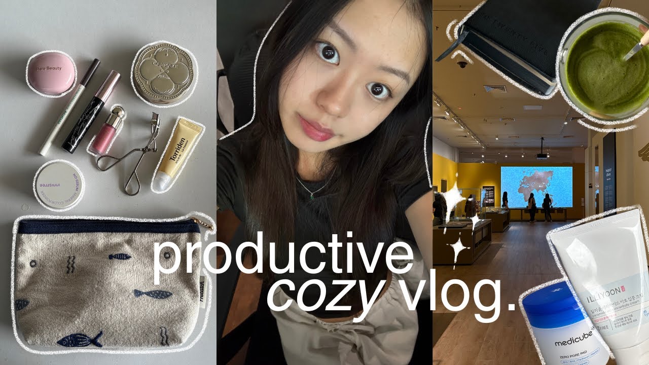 uni diaries 🍵 7AM productive day in my life, morning routine, day trip, snack idea, matcha