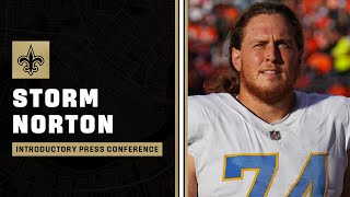 Storm Norton Introductory Press Conference | New Orleans Saints