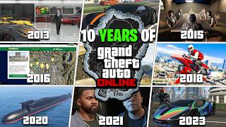 The ENTIRE Evolution of GTA Online (10 Year History)