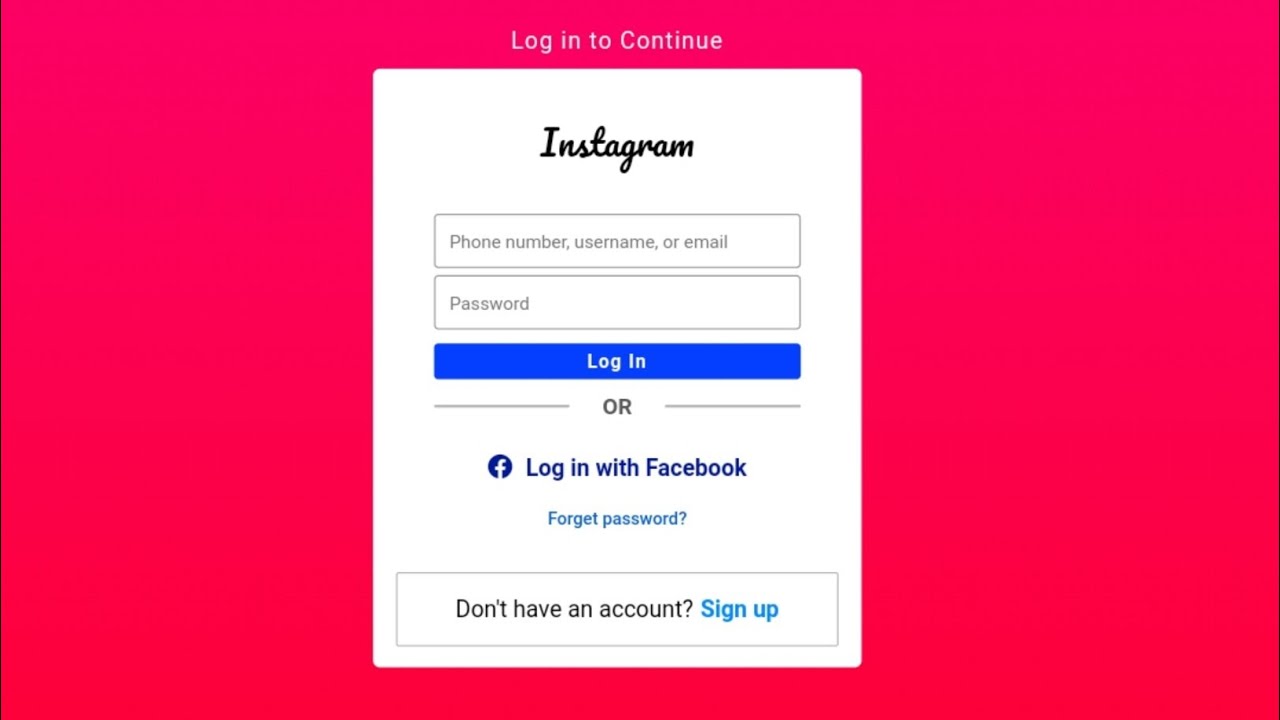 Create Instagram Login Page Design | Login form | UI Webpage Design | HTML & CSS 
