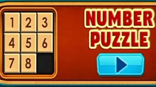 How to solve 8 numbers 3x3 sliding number puzzle easy for gamer 🤔🤔👍