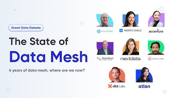Great Data Debate — The State of Data Mesh | Snowflake, dbt Labs, Monte Carlo, Accenture, and more