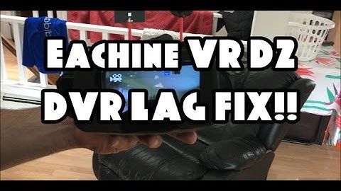 Eachine VR D2 Goggle - DVR LAG FIX!! (BANGGOOD)