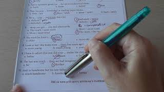 Teste grilă cu Adjective și Adverbe în limba engleză pentru admitere în învățământul superior