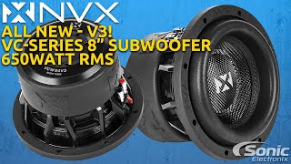 New from NVX - VCW84 VCW82 V3 - 650watt RMS subwoofers