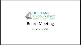 October 28, 2025 Board Meeting