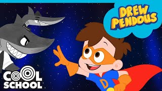 super drew fights the space sharks in epic battle ka pow stupendous drew pendous superhero story