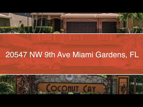 20547 NW 9th Ave, Miami Gardens, FL home video tour