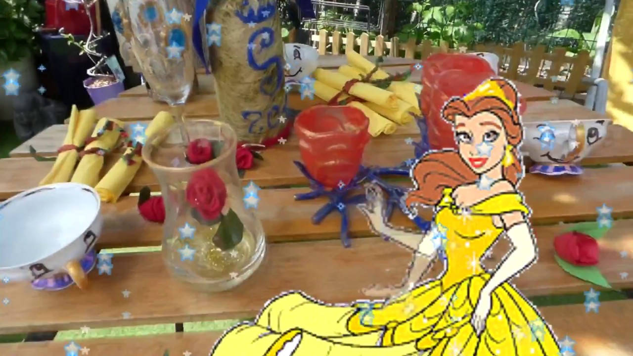DECO LA BELLE ET LA BETE - YouTube