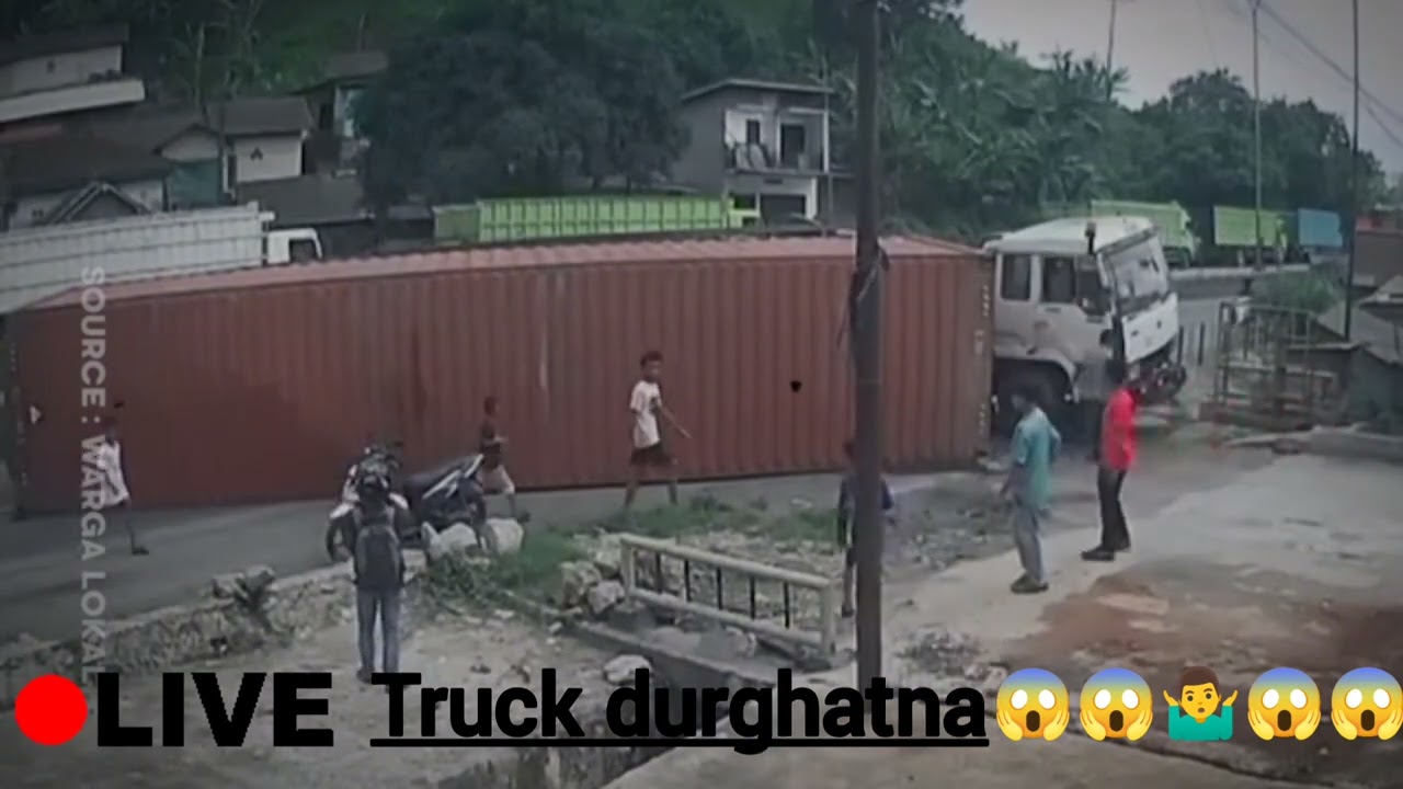 Live truck ka durghatna 😱