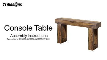 JW0975/JW0936/JW0909 - Installation Guide - Tribesigns Farmhouse Console Table! #homedecor