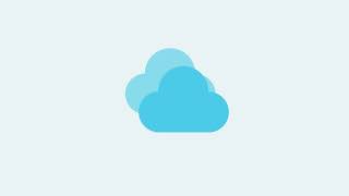 Cloud icon moving on a white background free download