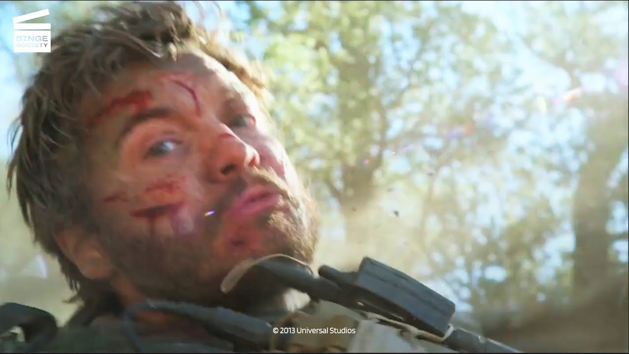 Forest Battle Scene, Lone Survivor (Mark Wahlberg)