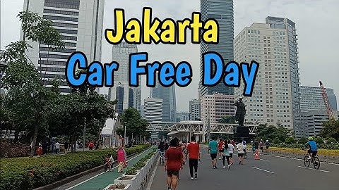Suasana Jakarta Car Free Day || Hari Bebas Kendaraan Di Jakarta