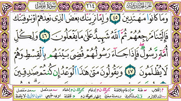 القرآن الكريم كتابة بدون صوت - سورة يونس - صفحة 214 للقراءة والحفظ