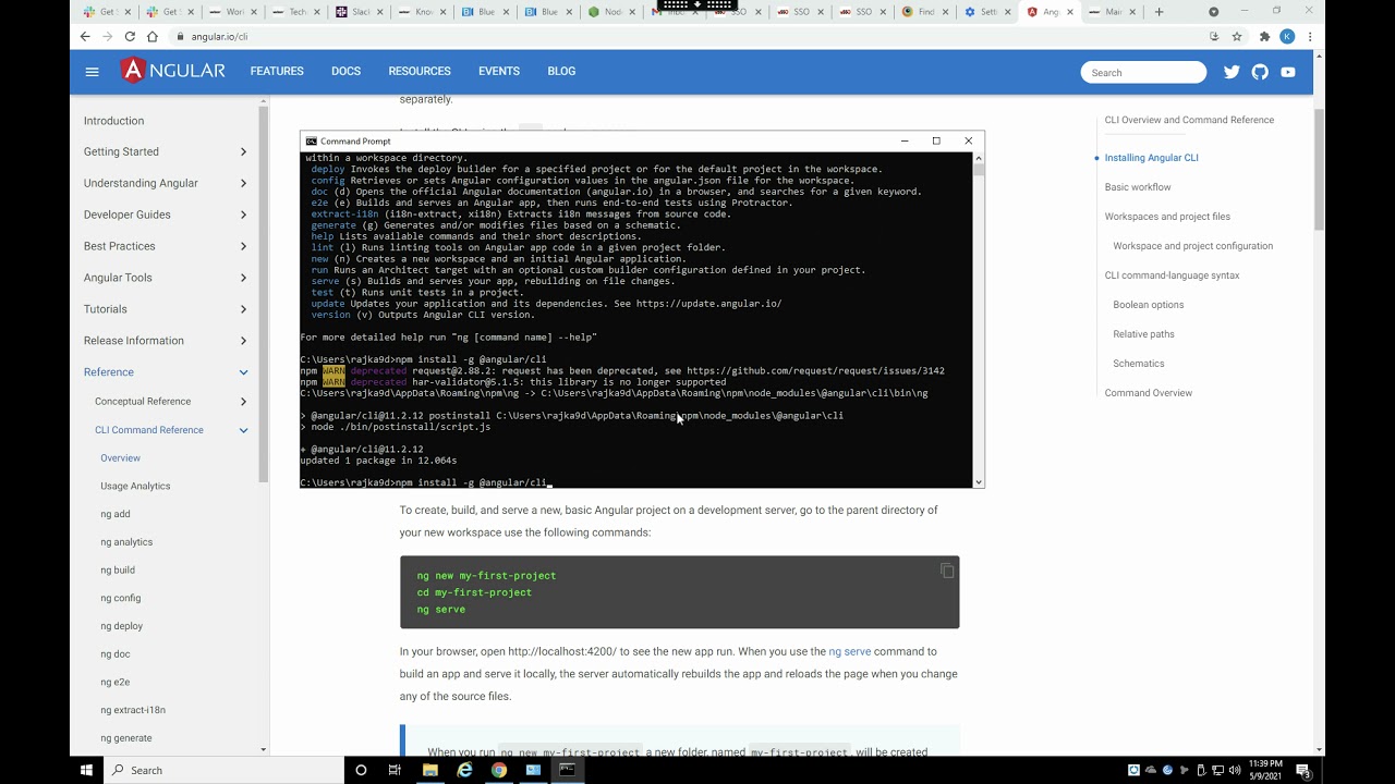 Ng Is Not Recognized As An Internal Or External Command Youtube