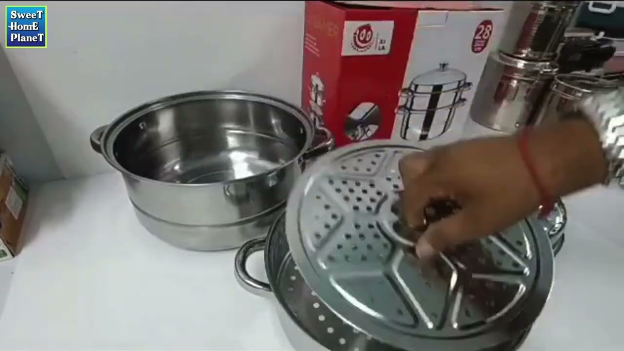 3 Layer Steamer Pot Stainless Steel Steam Pot Large3 Steamer Pot