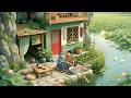 Serenity at the Foot of a Hidden Cave | Cozy Lotus Pond Retreat in Ghibli Style 🌙🌸