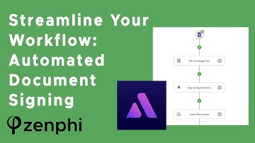 Effortless Document Workflow: Automating Signatures with Annature & Zenphi