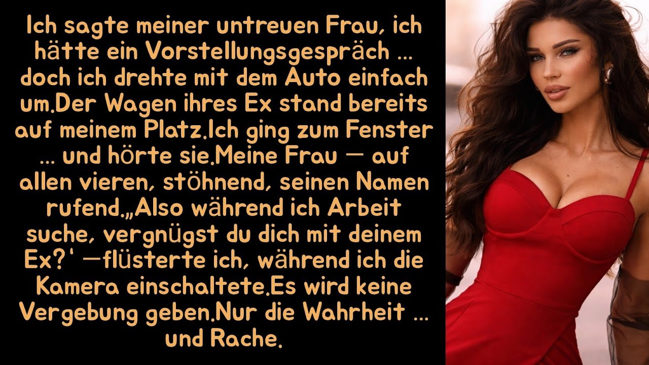 Ich sagte meiner untreuen Frau, ich hätte ein Vorstellungsgespräch … doch ich drehte mit dem Auto...