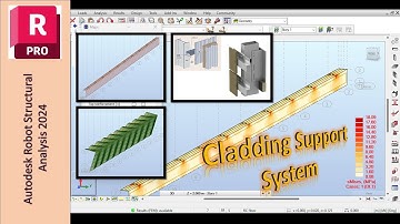 Modeling & Design Verification of Cladding Support/Rail Systems - Autodesk Robot Structural Analysis