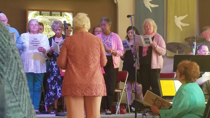 Lucille Olson and the Unity choir