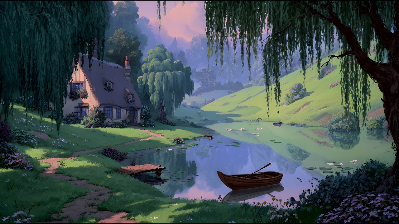 Fairytale Cottage 🏰 Disney-Inspired Instrumental Music | 4K Ambience for Sleep, Study, Relax, Focus