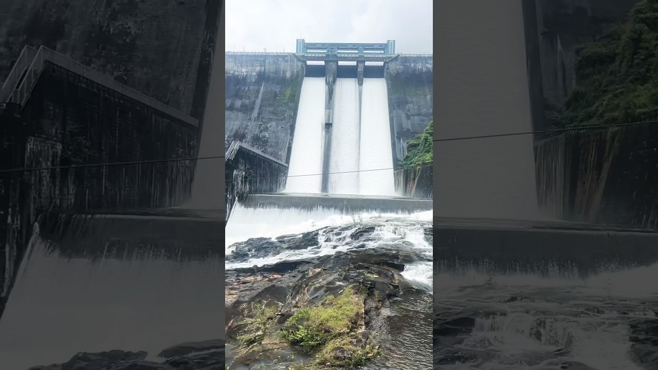 Sholayar dam spillway 