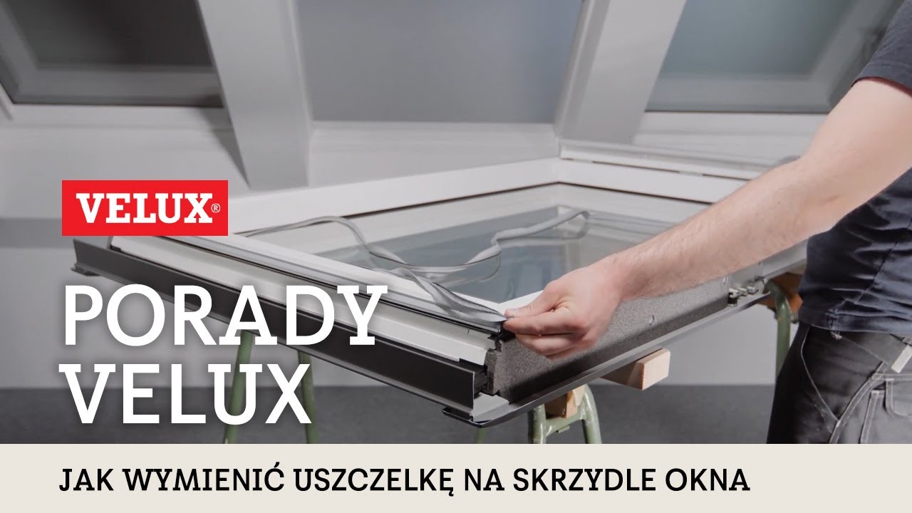 Wymiana uszczelki na skrzydle w oknie dachowym VELUX GGU (V22)