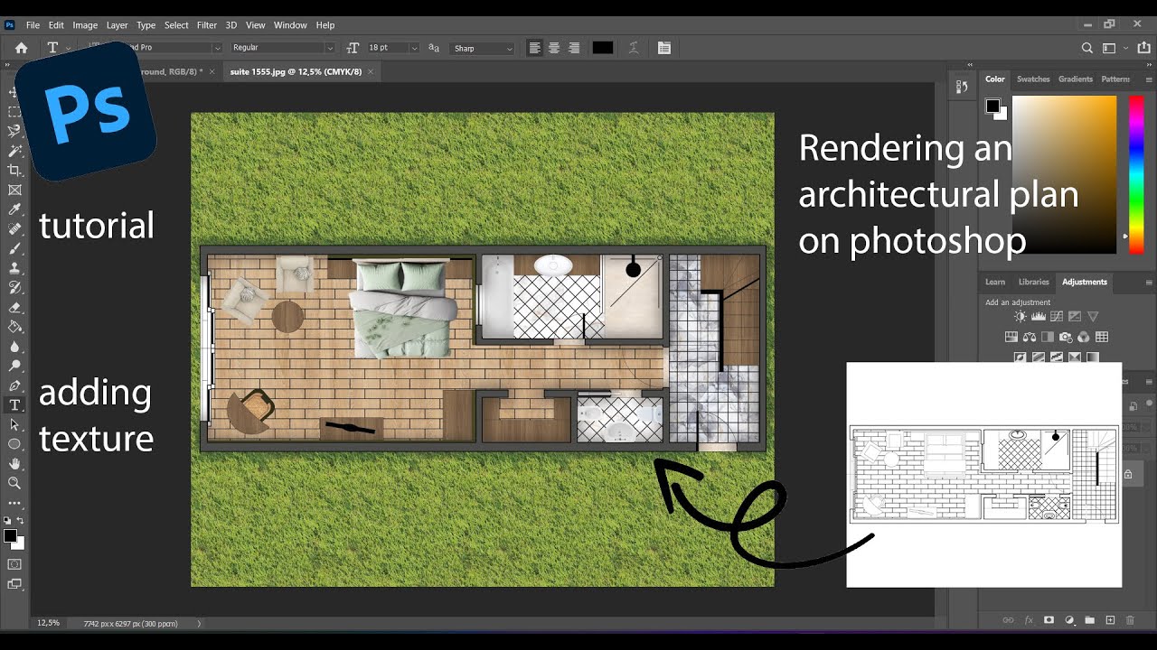 Photoshop: Step-By-Step Guide : Adding Textures To Your Architectural ...