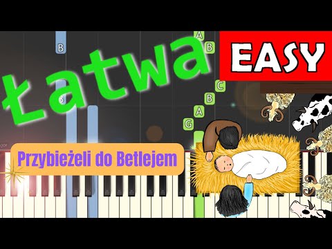 🎹 Przybieżeli do Betlejem - Piano Tutorial (łatwa wersja) 🎵 NUTY W OPISIE 🎼