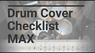 【Drum Cover】 Checklist (feat. Chromeo)/MAX short ver. ドラム 【N.F】
