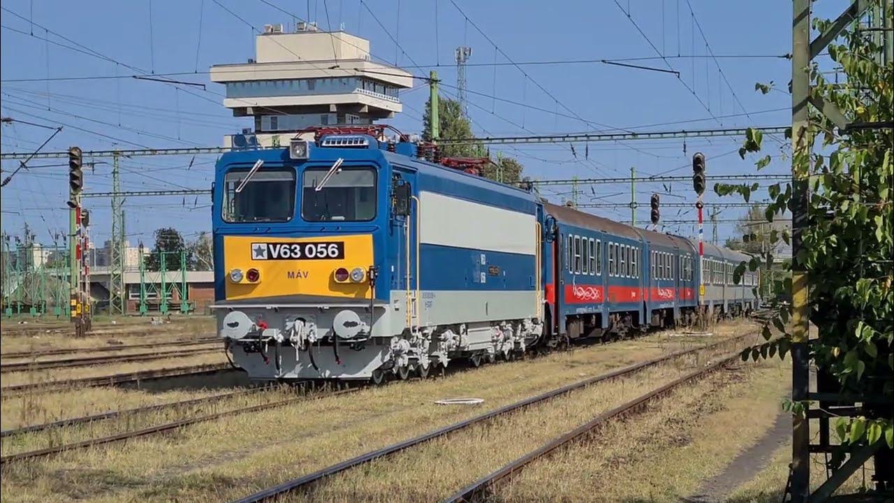 V63 056 érkezik meg a felújítás következő fázisából, Szolnokon. - 4K