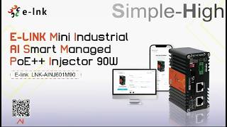 E-link industrial 90W PoE++ Injector |10G/5G/2.5G Multi-Gigabit A Smart Monitoring