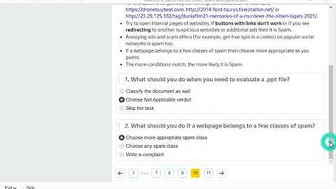Selection of performers for Detect Spam Webpages project 0.07 QUIZ Accepted/ Toloka Yandex Quiz .07