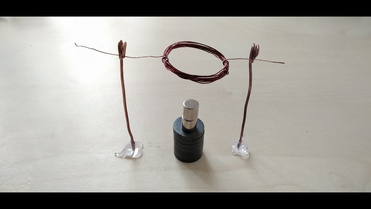 Evde Basit DC Motor Yapımı - YouTube