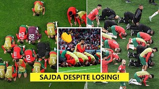 👏Morocco Wins Hearts By Offering Sajda Despite Losing Semi-Final Vs France!