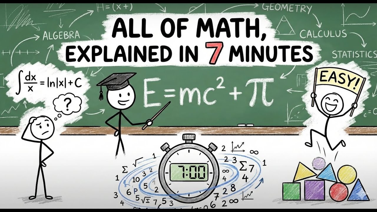 All of Math, Explained in 7 minutes