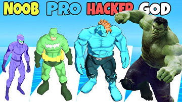 NOOB vs PRO vs HACKER vs GOD in Hero Bridge