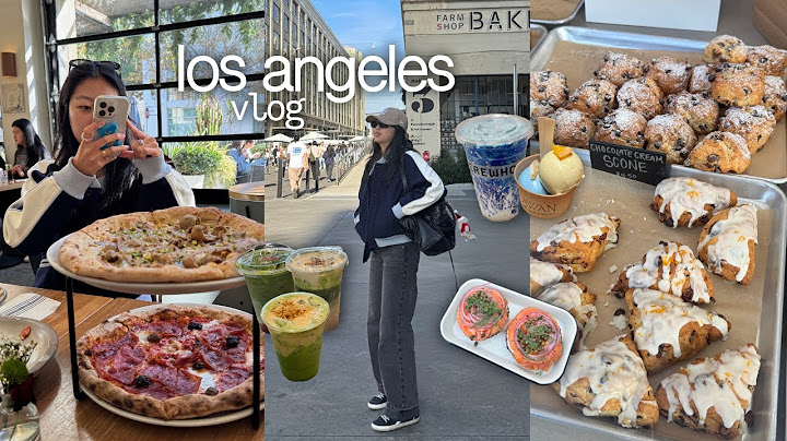 vlog de los angeles | lo que como durante las vacaciones, matcha, bagels, getty villa, panaderías...
