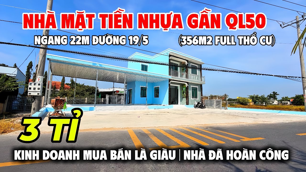 Tập 280 | Bán Nhà Mặt Tiền Nhựa Kinh Doanh Ngang 22m Gần Ngay QL50 | Trường Sơn Bán Nhà Bình Chánh
