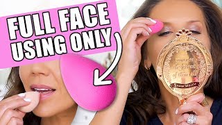 FULL FACE OF MAKEUP USING ONLY A BEAUTYBLENDER screenshot 5
