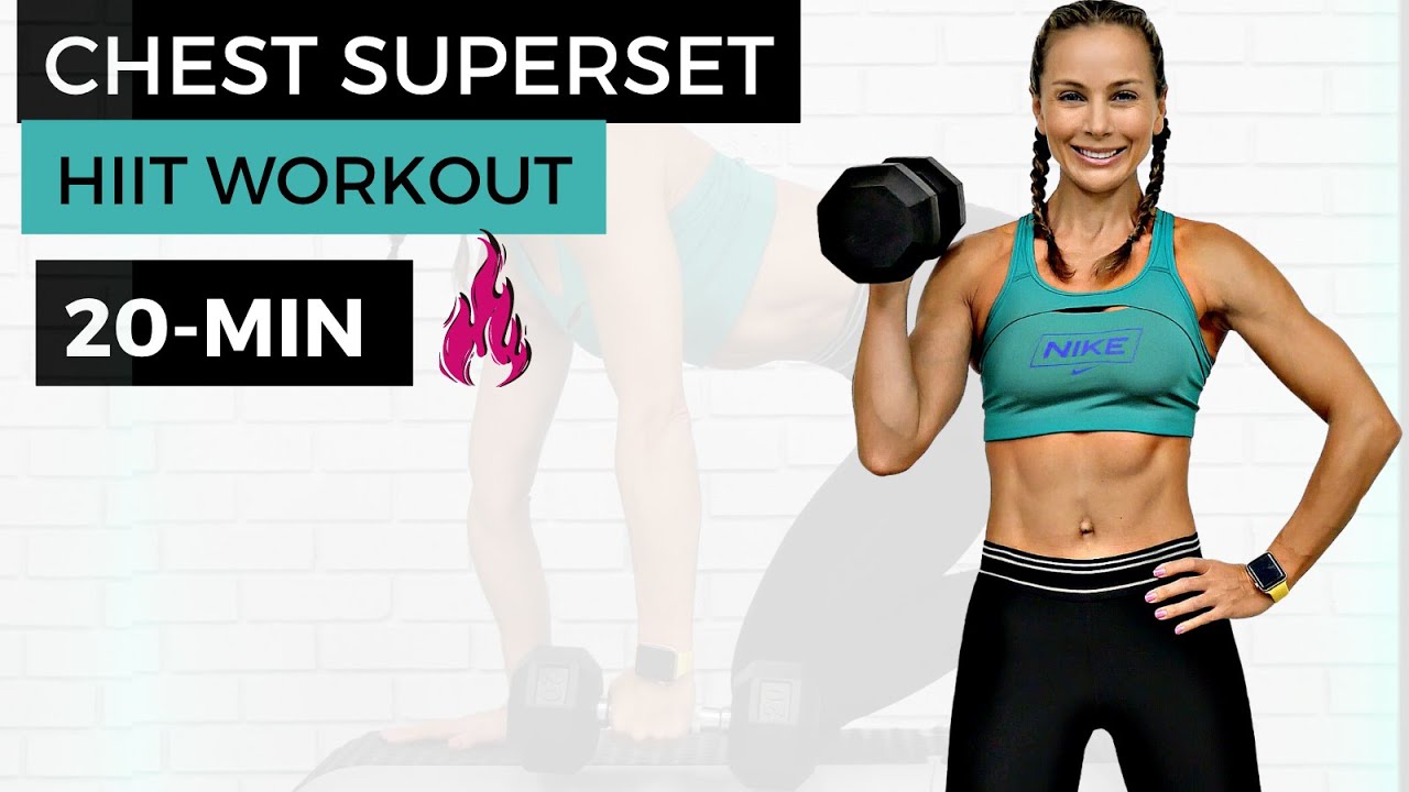 20-MIN TIGHT AND TONED CHEST HIIT WORKOUT (sculpting exercises to